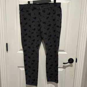 Lauren Conrad women’s gray with black low rose slim pants size 14